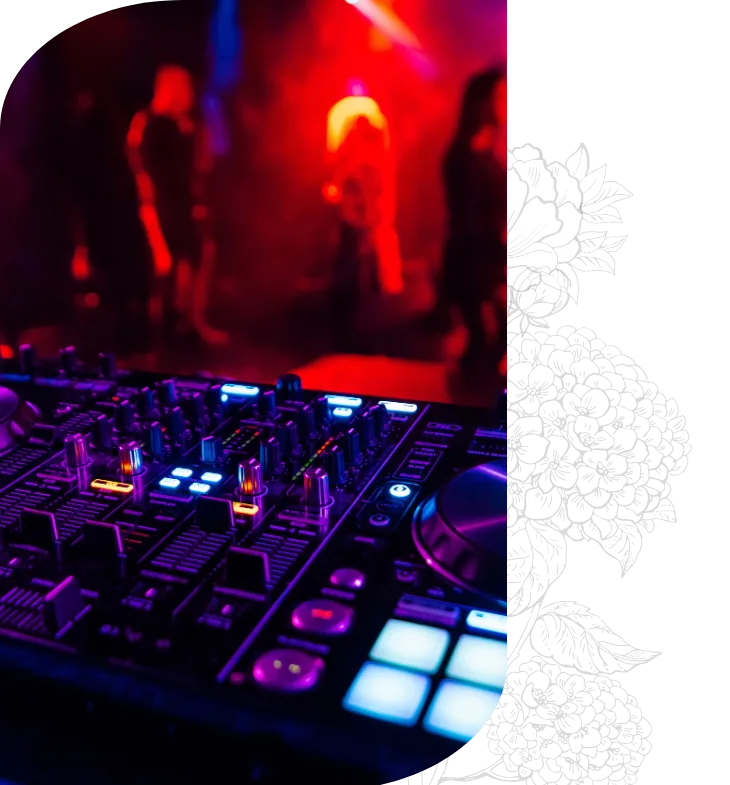 DJ performing at a birthday celebration